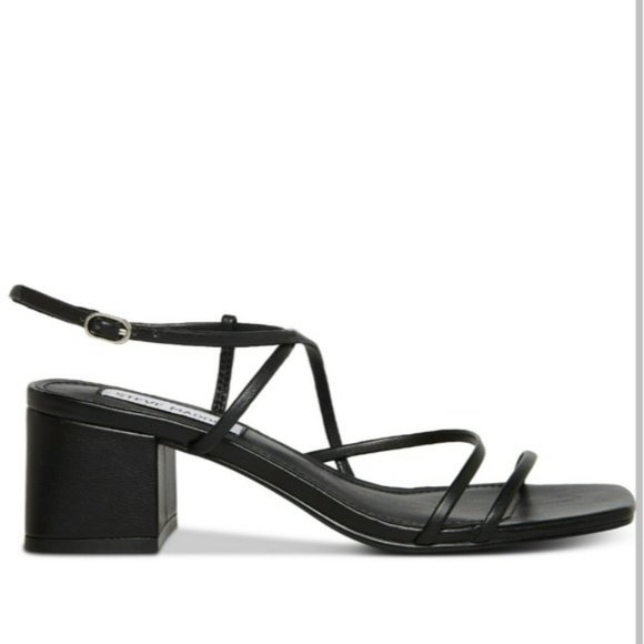 Steve Madden Involved Barely-There Sandals Black -6 - Picture 2 of 8